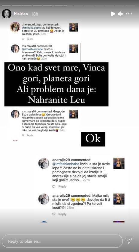  lea davogic negativni komentari 