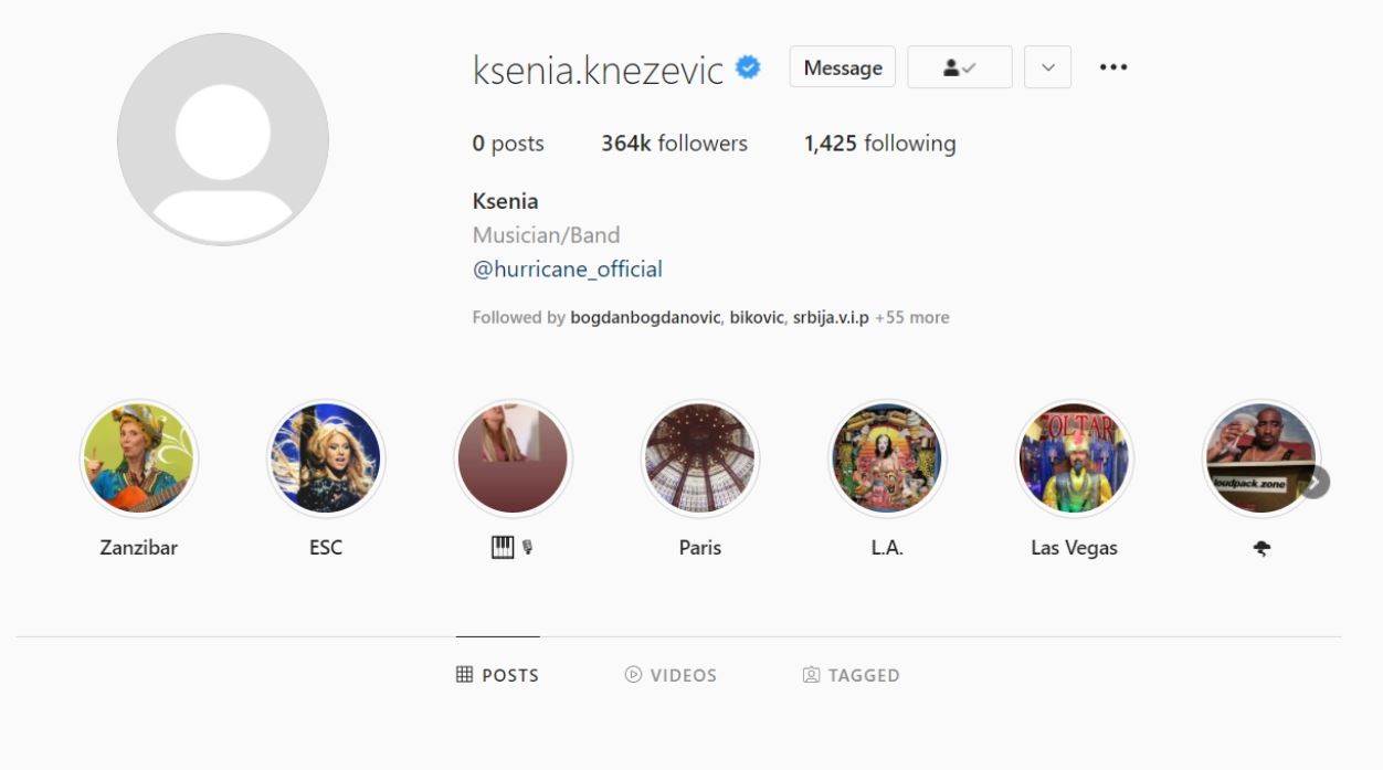  instagram profil ksenije knezevic 