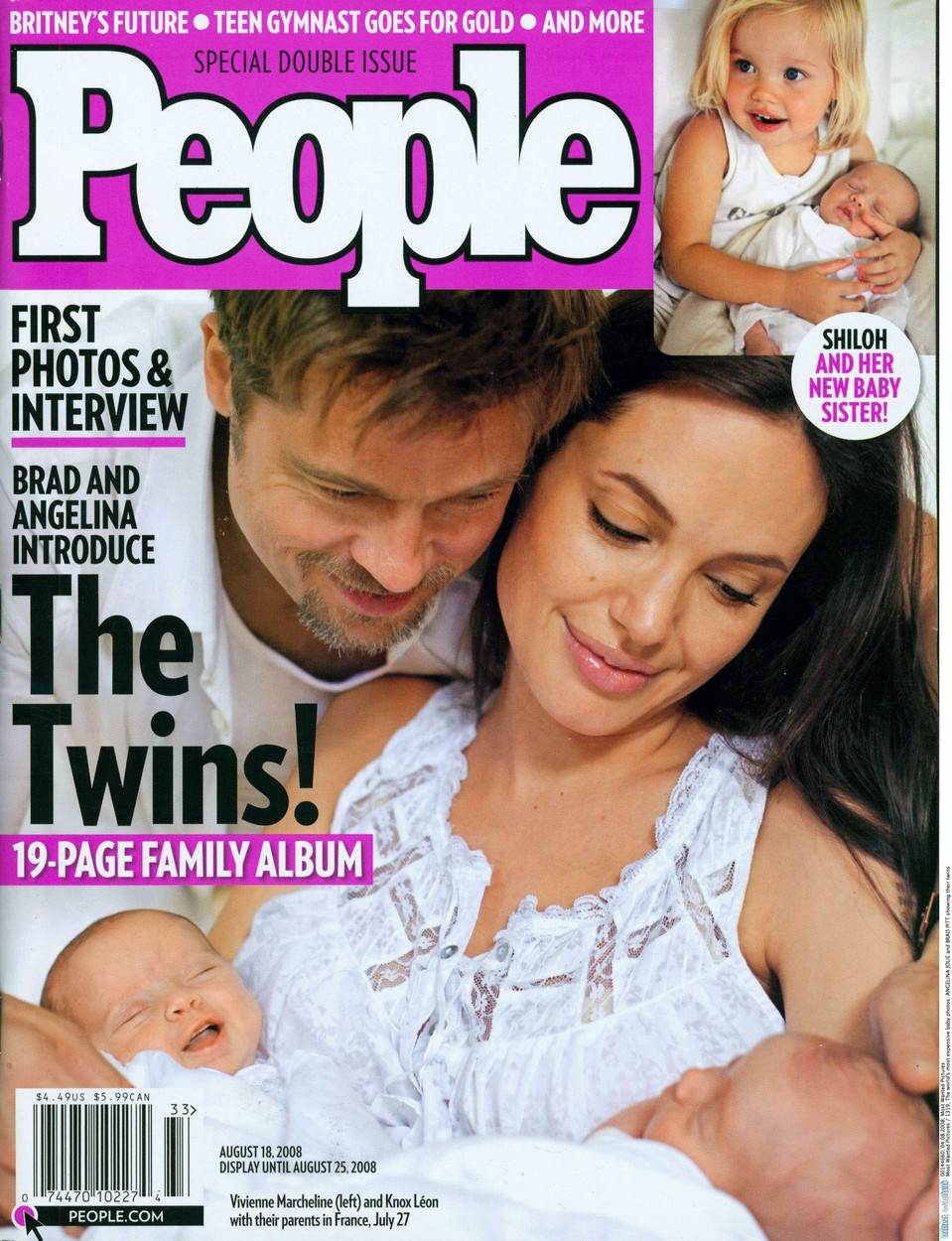 Anđelina Džoli i Bred Pit pozirali su za naslovnicu magazina People sa blizancima 