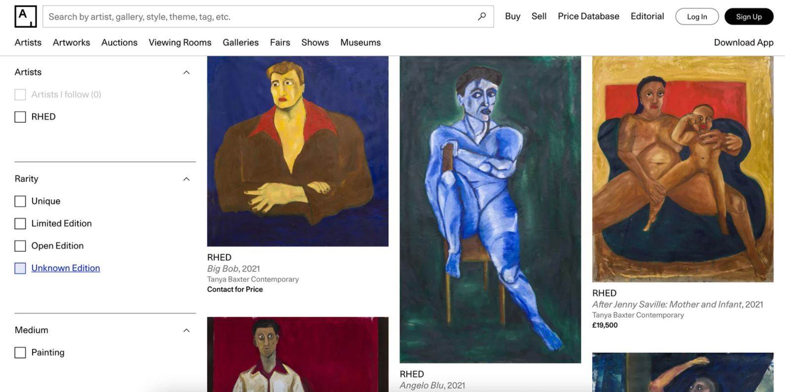  Madonin sin prodaje umetničke slike pod imenom Rhed. 