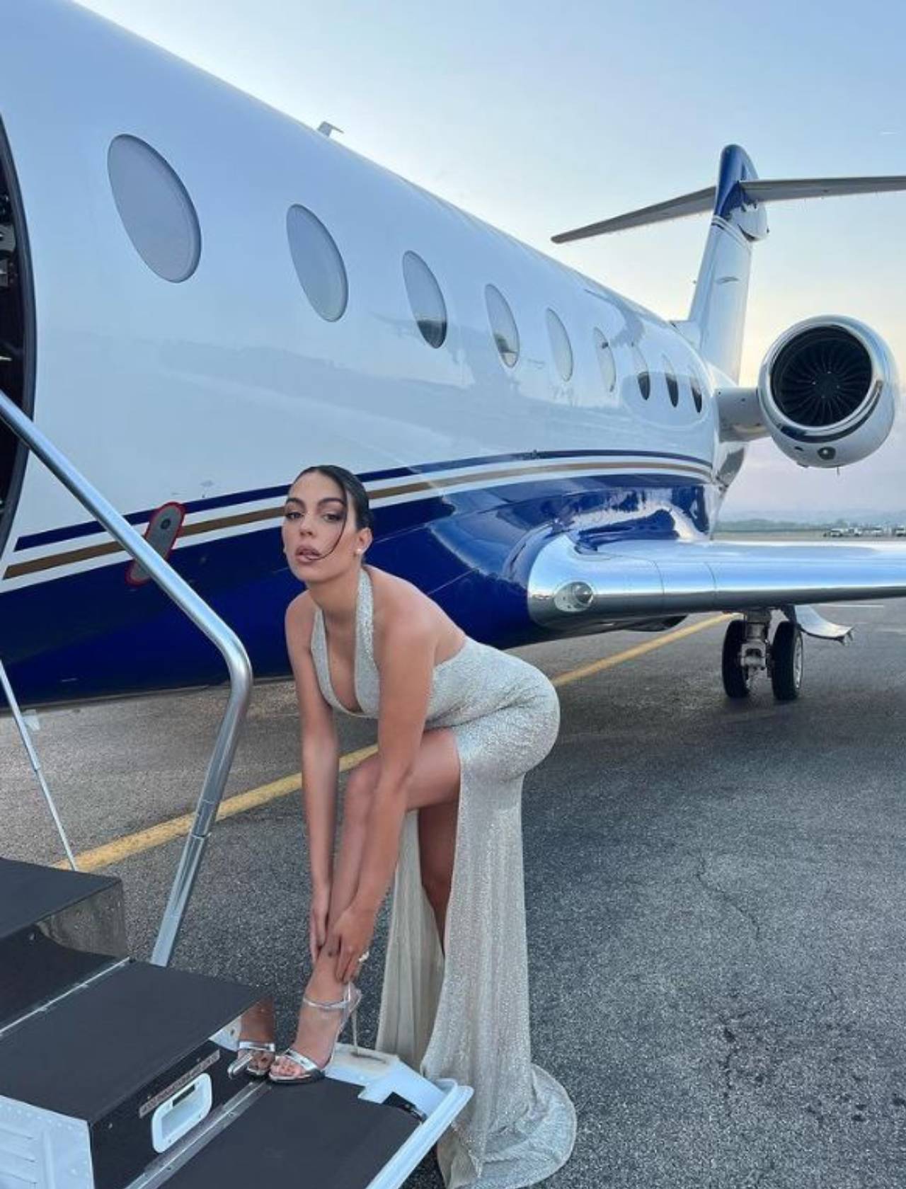  Georgina i Ronaldo putovali su na odmor njihovim privatnim avionom. 