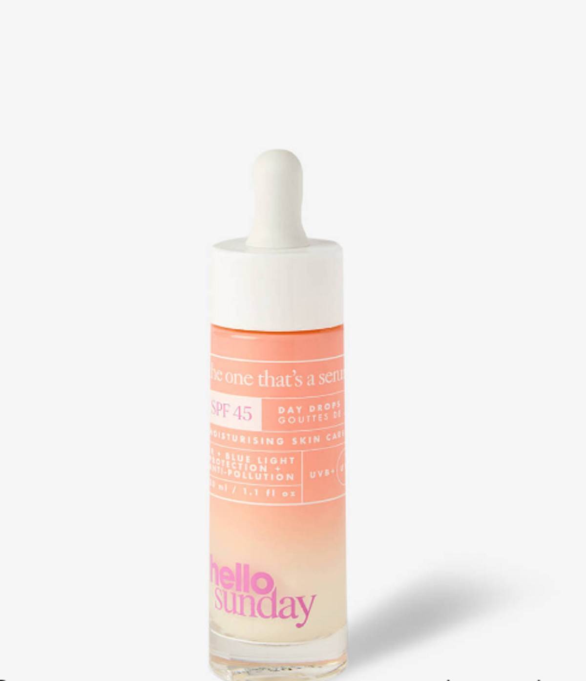  Hello Sunday The One That’s A Serum Face Drops SPF45. 