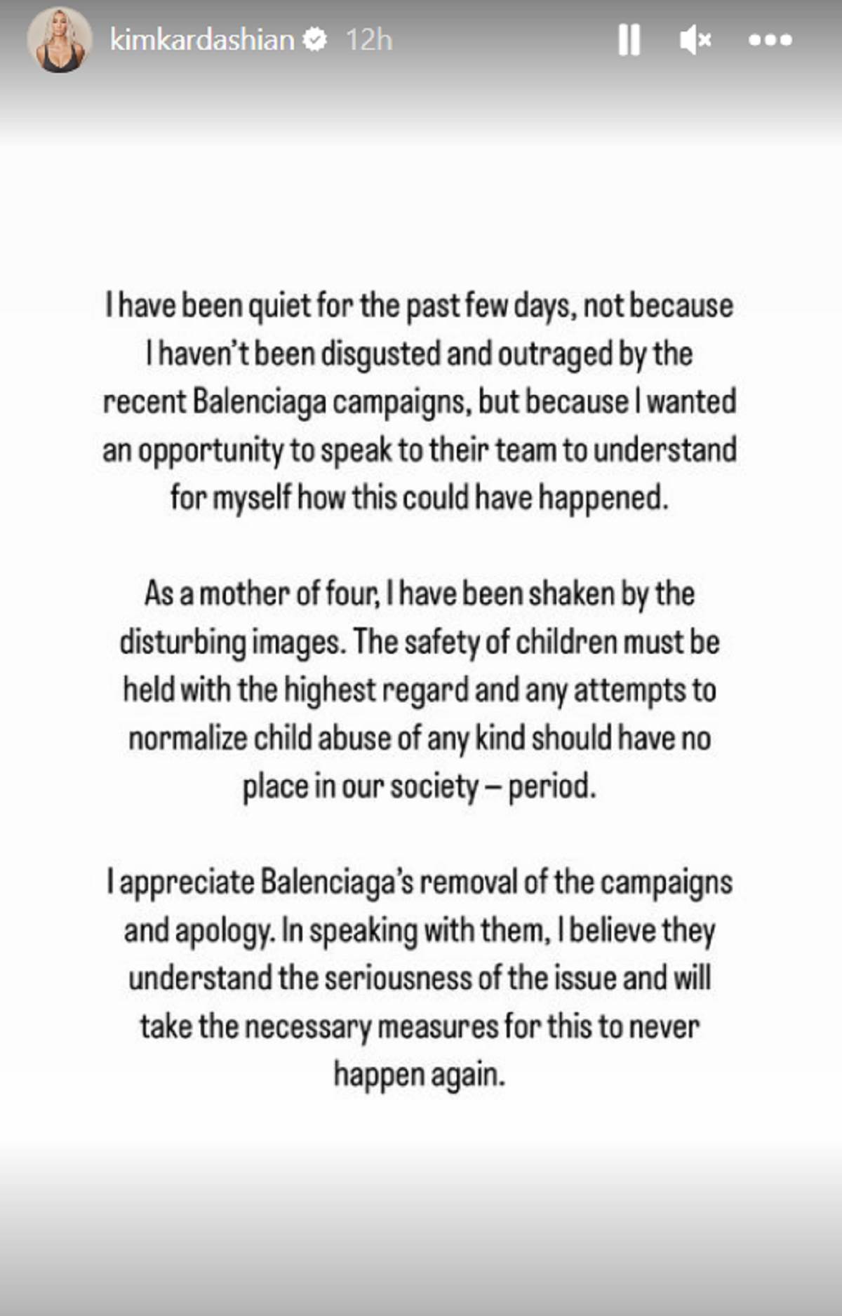  Kim Kardašijan o Balenciaga kampanji. 