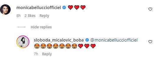  Monika Beluči ponovo je komentarisala Slobodu. 
