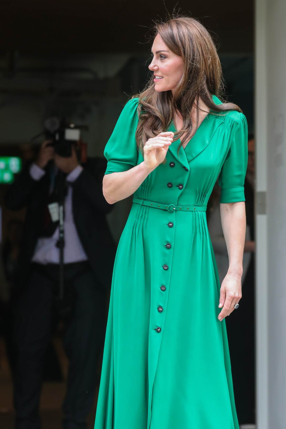  Kejt Midlton u zelenoj haljini. 