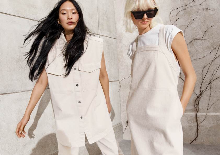  H&M bež krem moda 