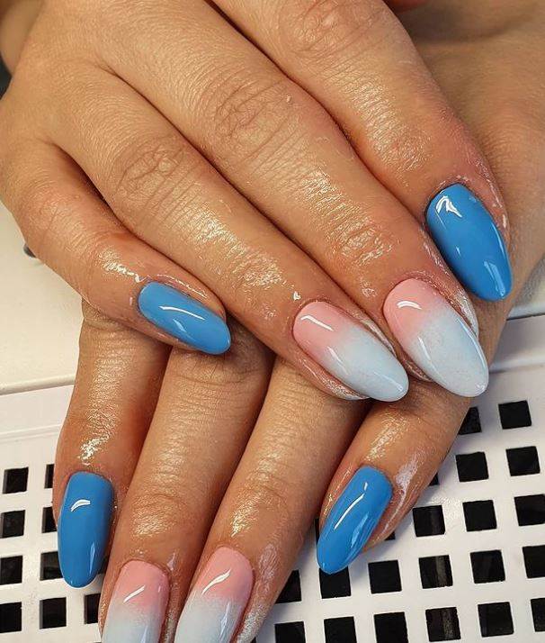 ombre nokti