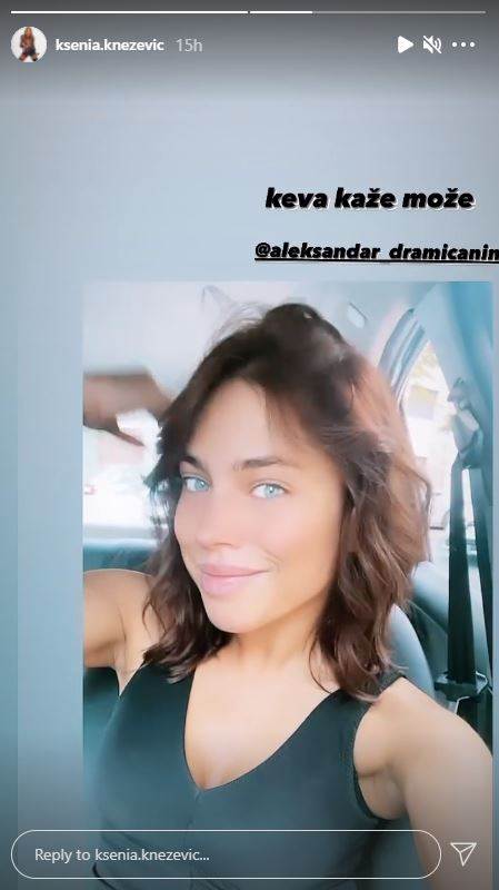 Ksenija Knežević promenila frizuru
