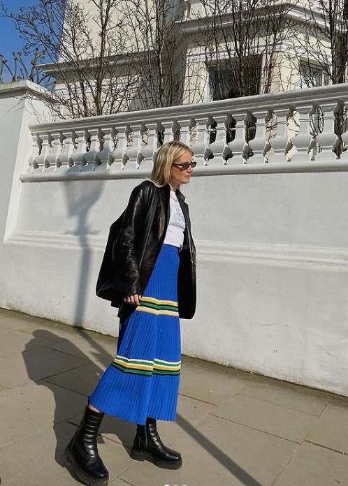 Plisirane maksi suknje su u trendu