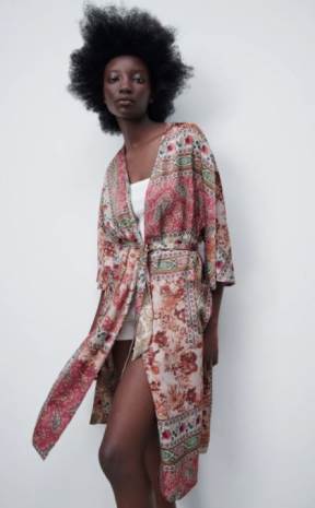 svileni kimono ogrtac 