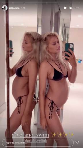 Sofija Milošević, kupaći kostim, trudnoća, Instagram stori