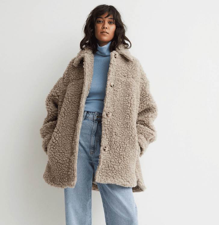 Shearling kaputi su zimski trend