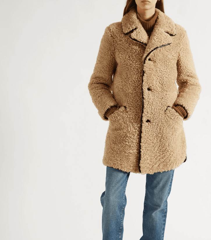 Shearling kaputi su zimski trend