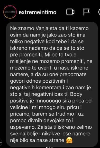 Vanja Bursać svađa sa Extreme Intimo