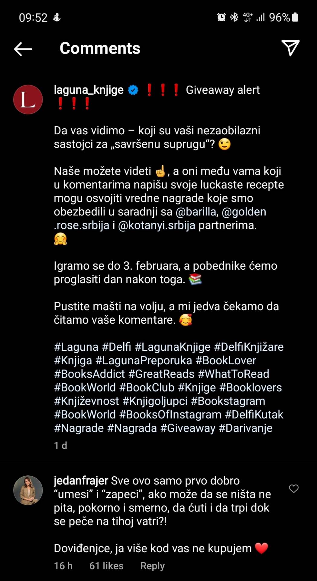 Komentar na Lagunu
