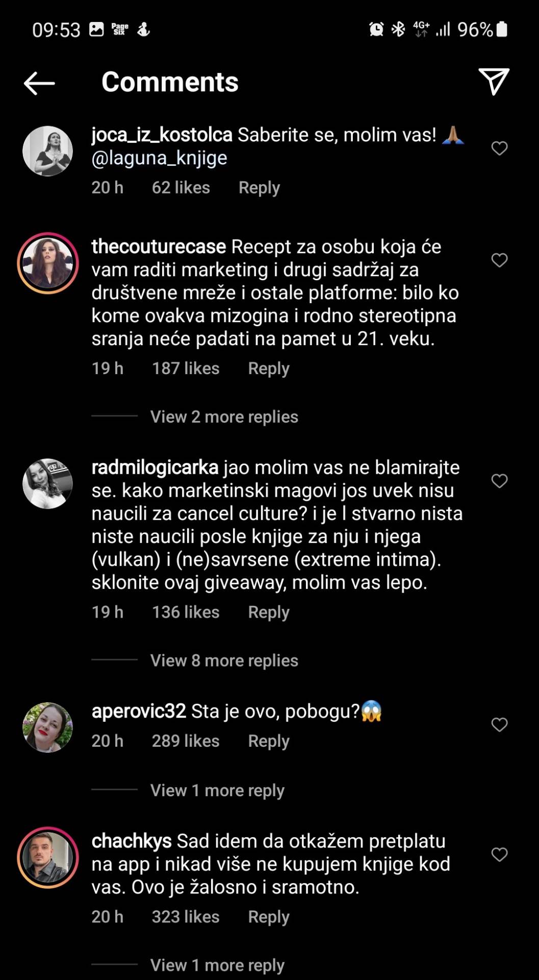 Komentar na Lagunu