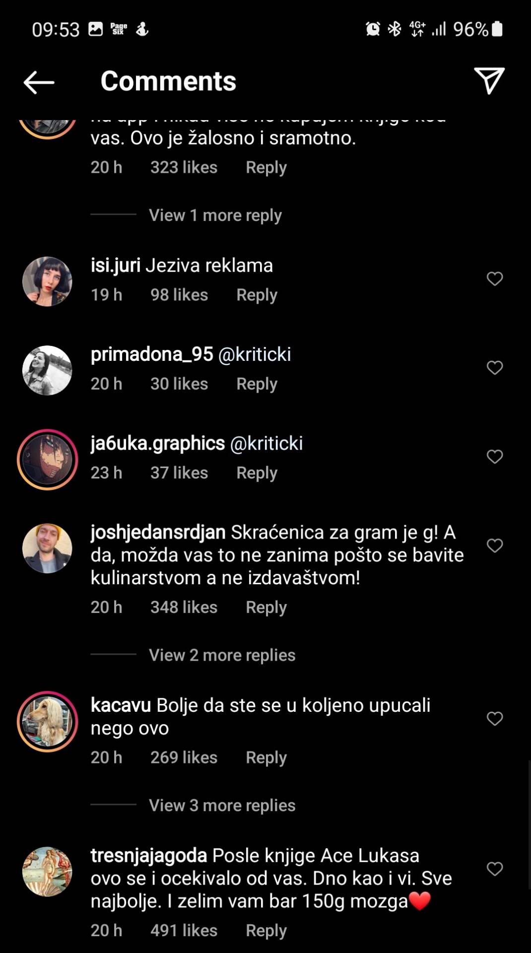 Komentar na Lagunu