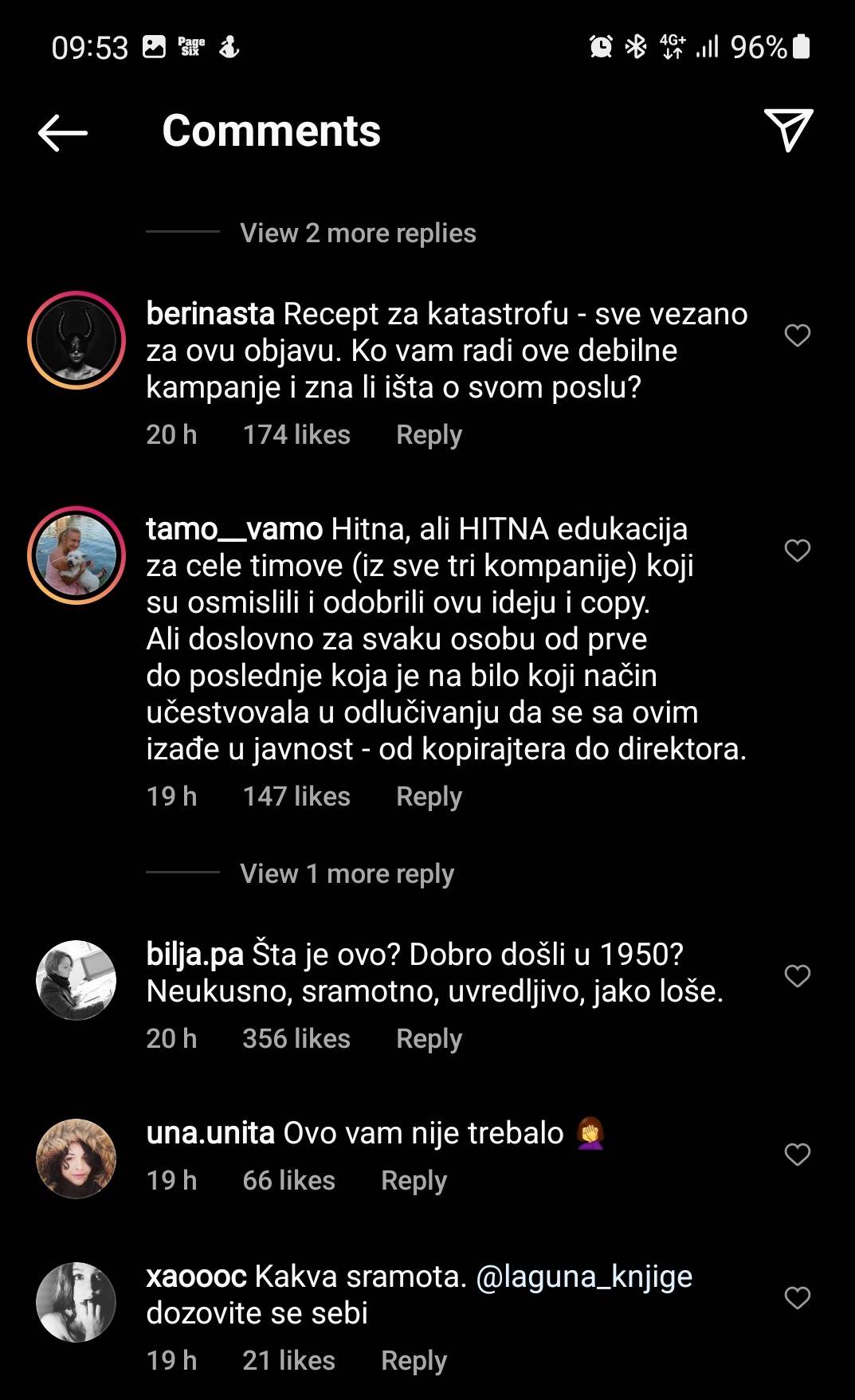 Komentar na Lagunu