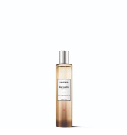 Goldwell – Kerasilk Control Beautifying Hair Perfume je parfem za kosu sa drvenastim podtonom.