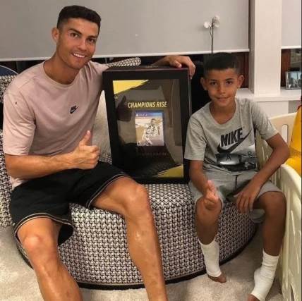 Kristijano Ronaldo često trenira sa starijim sinom.