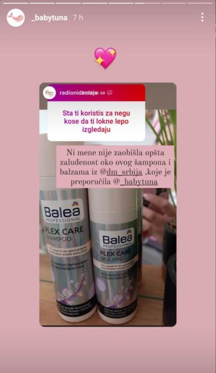 Baby tuna je reklamirala Baleu.
