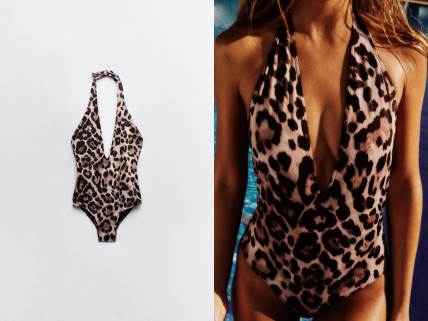 zara leopard kupaći kostim