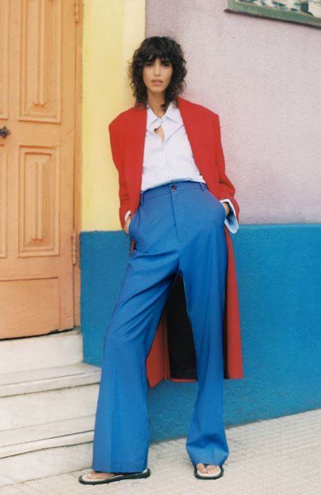 trapez pantalone moda