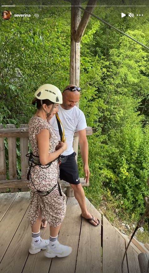 severina se u plitvickom adrenalin parku spustala zip lajnom a snimao ju je sin