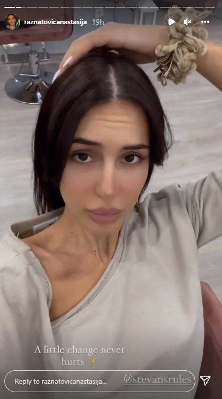 Anastasija Ražnatović odsekla je i šiške.
