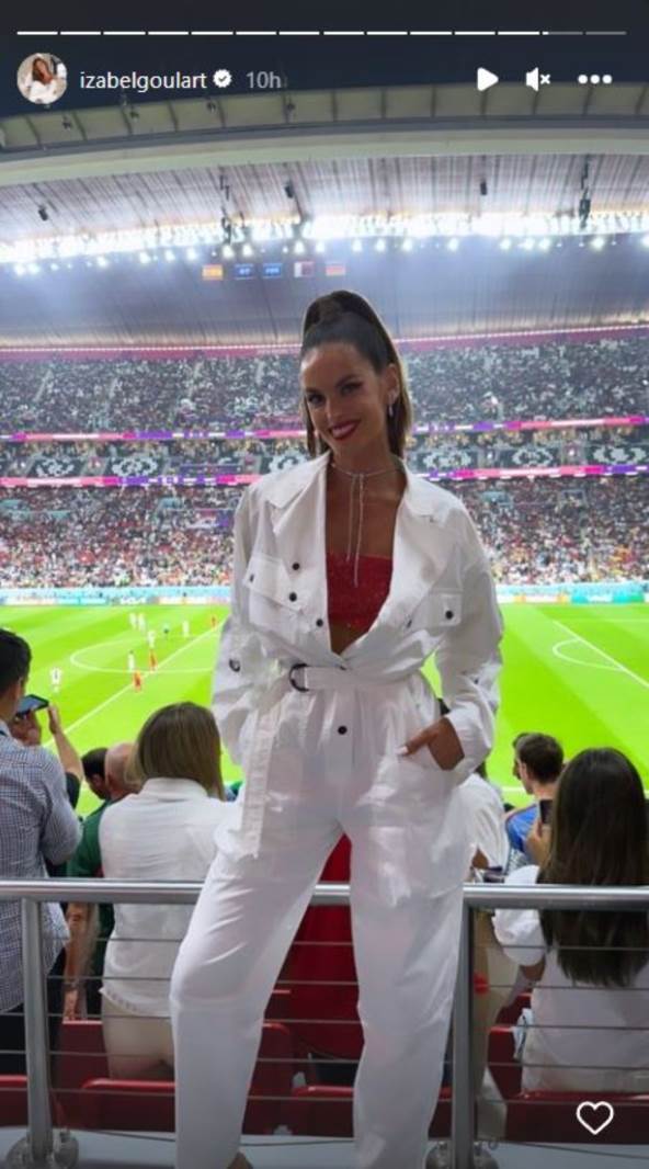 Izabel Gular je privlačila pažnju na tribinama.