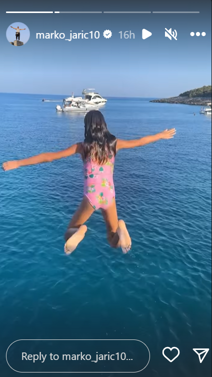 Marko Jarić pokazao kako se zabavlja njegova mlađa ćerka.