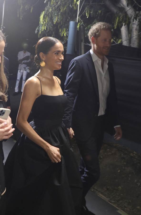 Megan Markl na premijeri sa Harijem.