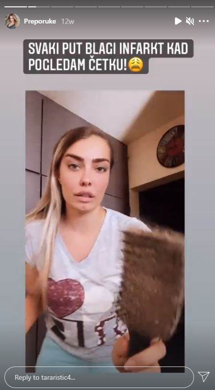 tiktokerka se zali na opadanje kose nakon prelezane korone