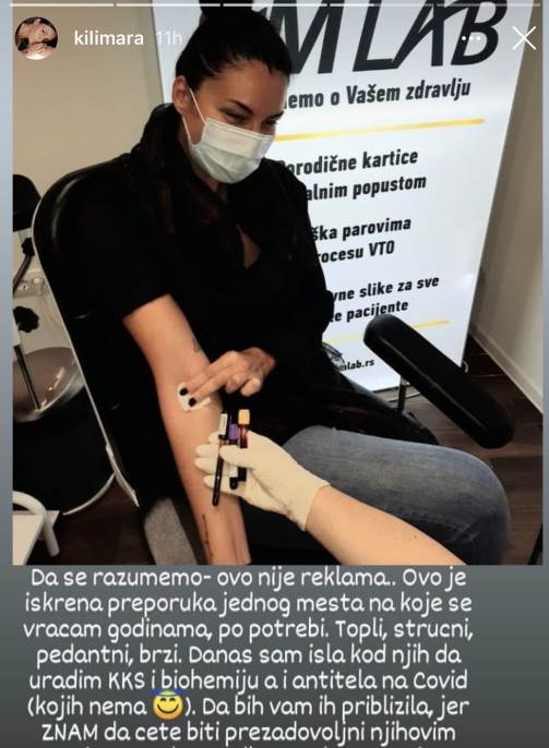 marija-kilibarda-korona-testiranje-virus-rezultati