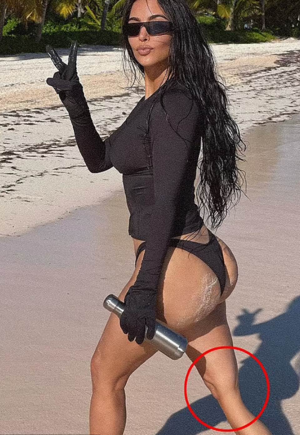 Kim Kardašijan istanjila nogu u fotošopu.