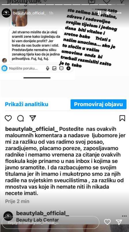 Zaposleni u salonu nastavili su da vređaju žene.