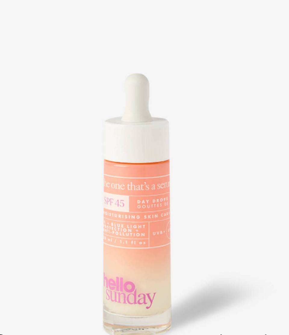 Hello Sunday The One That’s A Serum Face Drops SPF45.