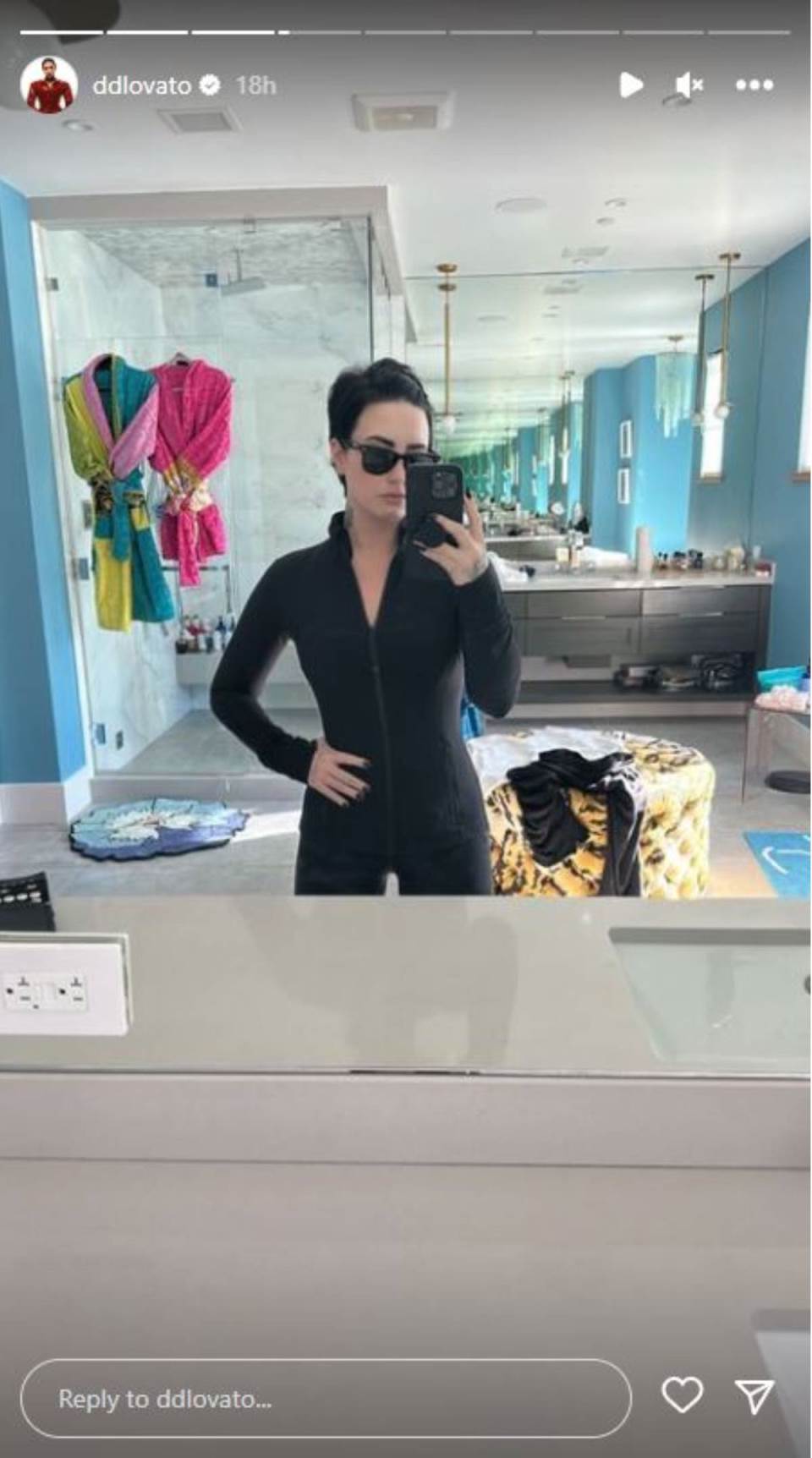 DEmi lovato podelila je selfi.